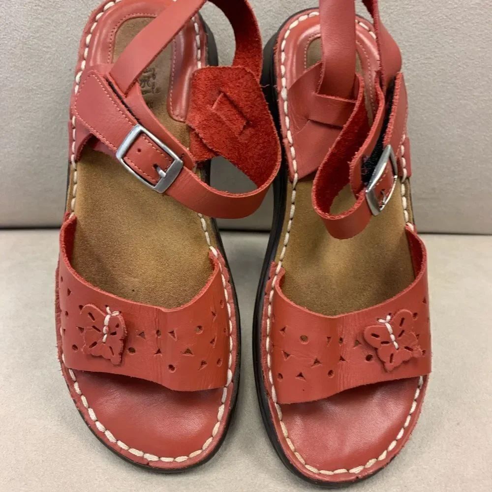 Brandley New Japan Leather Butterfly Sandals 5.5